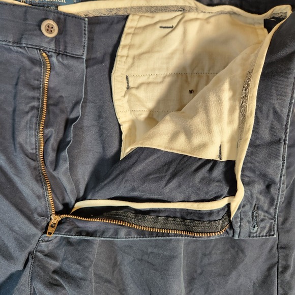 Polo Ralph Lauren Tyler Short Men's 36X9 Blue Chino Pleated Golf Beach - Picture 6 of 15